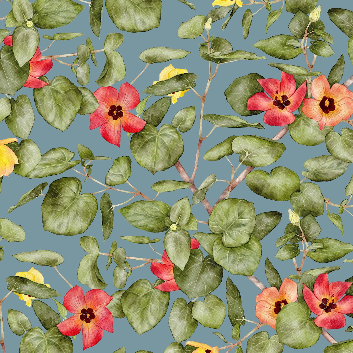 Hau- Rain | Seamless Repeat Pattern