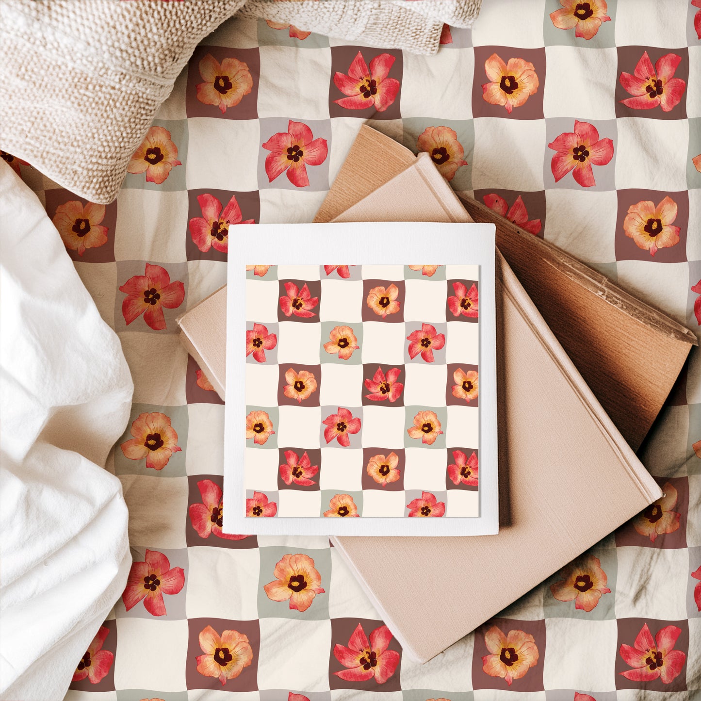 Hau Checkerboard | Seamless Repeat Pattern