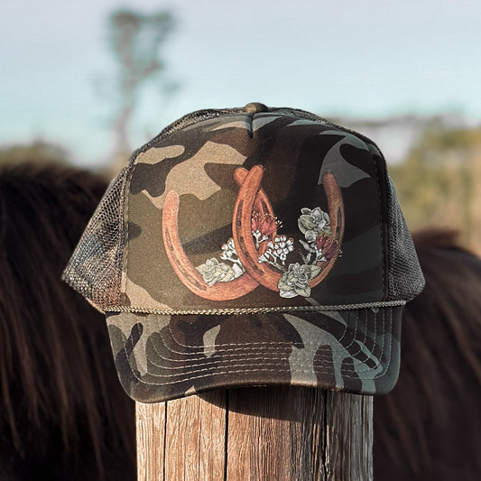 Double Horseshoes- Ohia Lehua | Trucker Hat