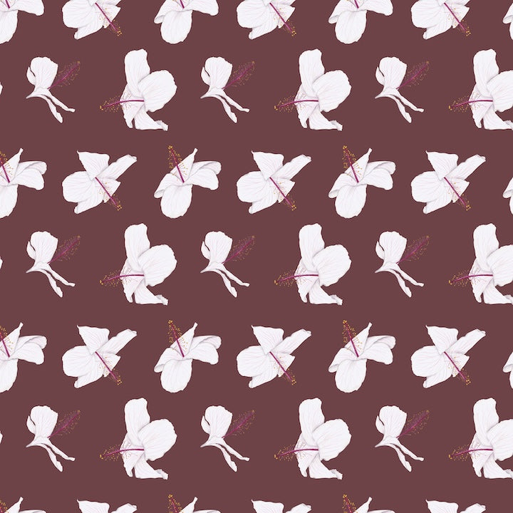 Kokio Keokeo- Plum Brown Scatter | Seamless Repeat Pattern