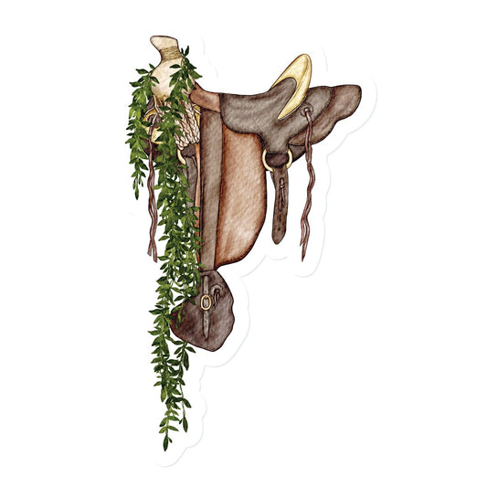 Maile Hawaiian Tree Saddle | Vinyl Stickers