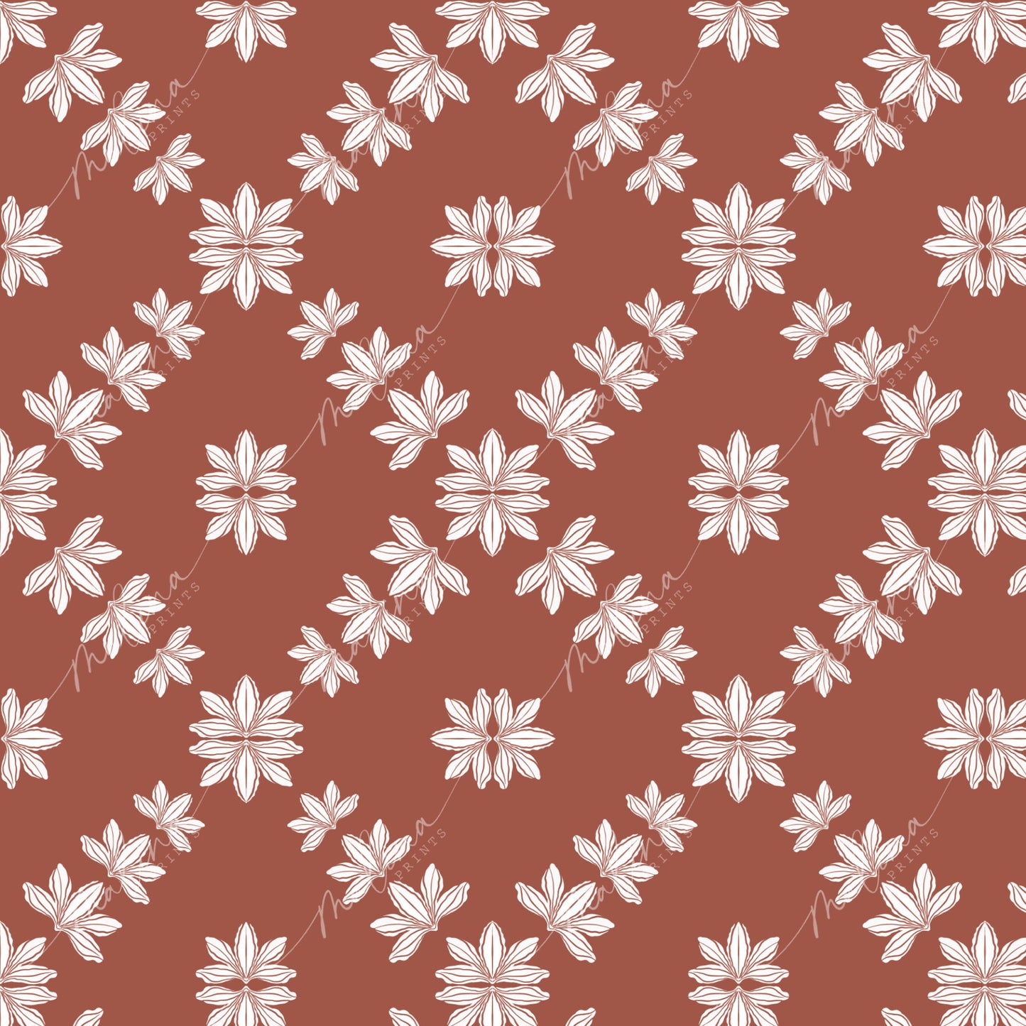 Naupaka | Seamless Repeat Pattern