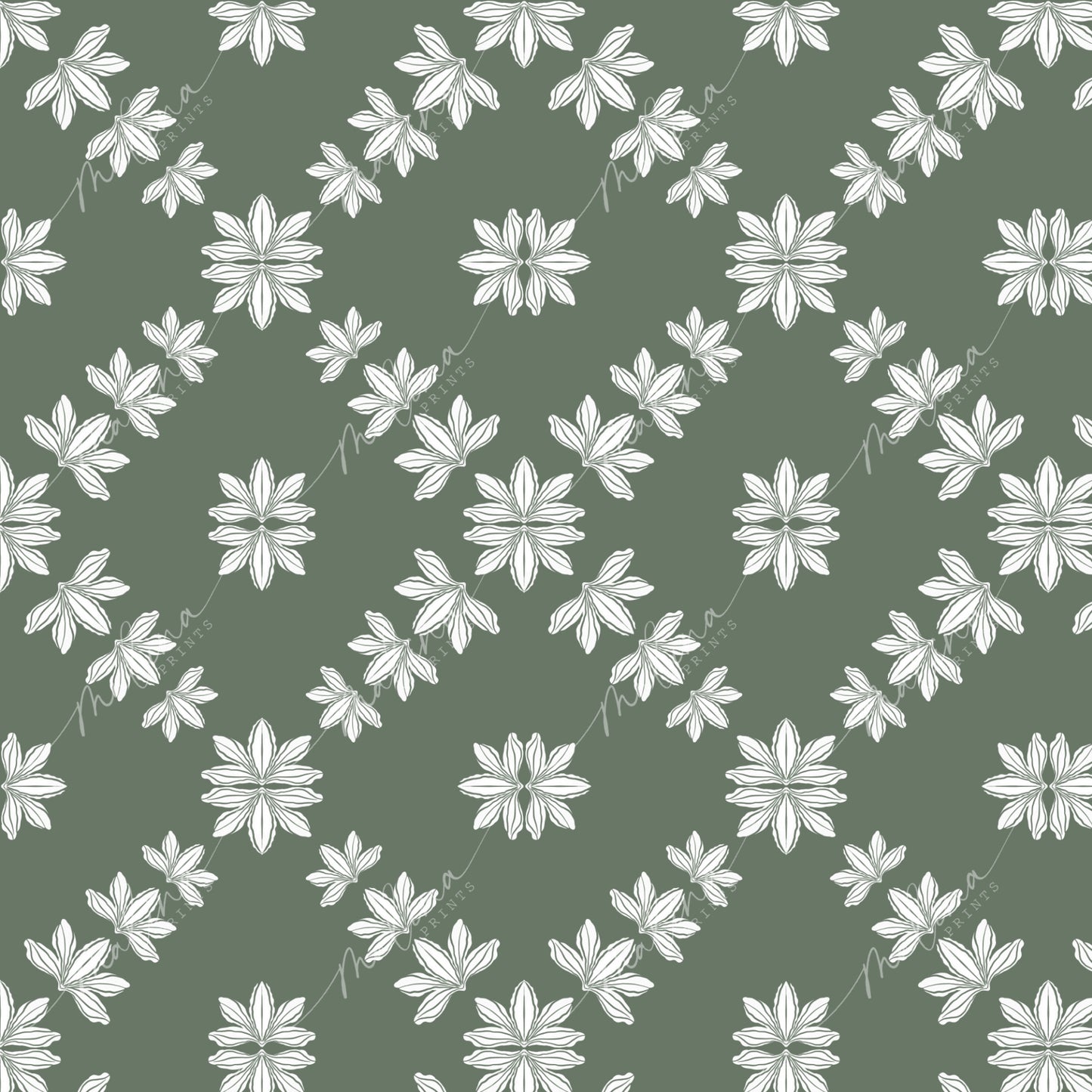 Naupaka | Seamless Repeat Pattern