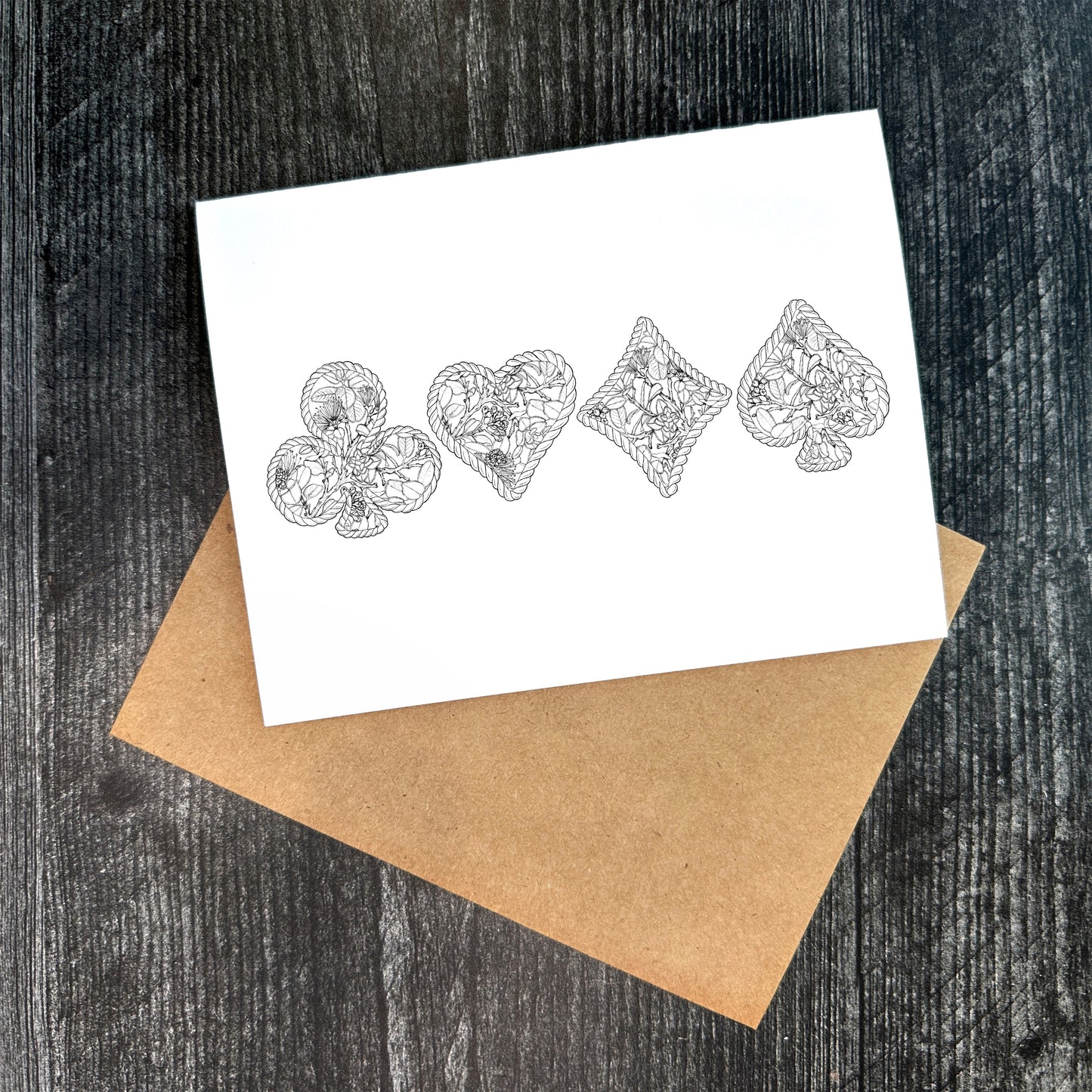 Ohia Lehua Card Suits | Greeting Card