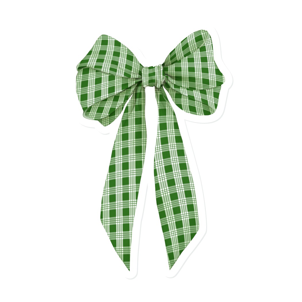 Palaka Bow- Green | Vinyl Stickers