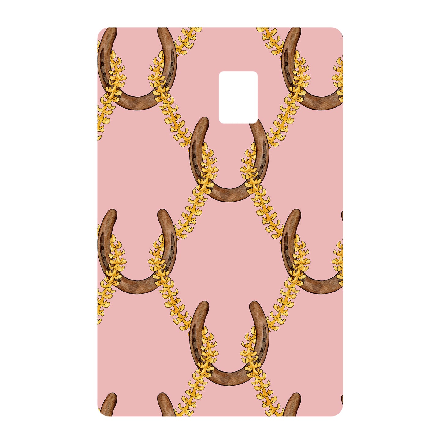 Pua Kenikeni Horseshoes- Pink | Credit Card Skin