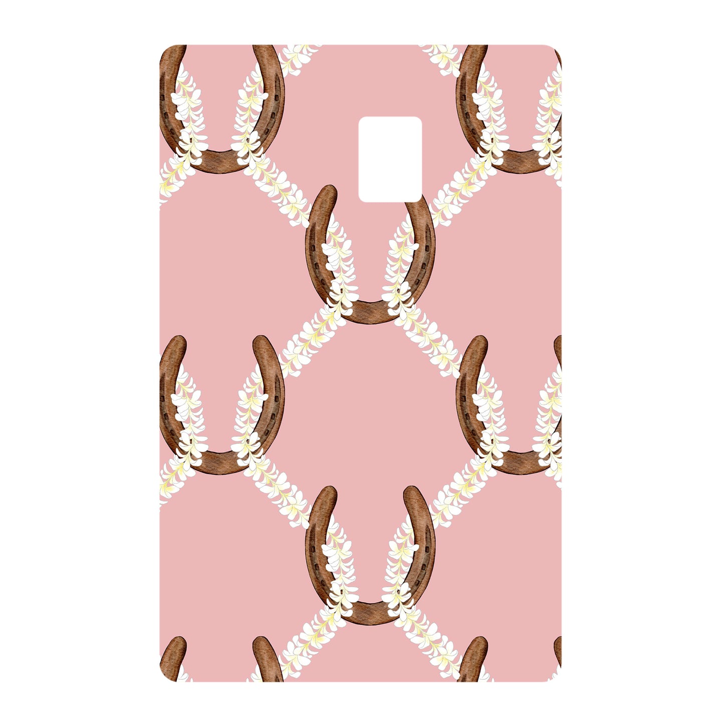 Pua Melia Horseshoes- Pink | Credit Card Skin