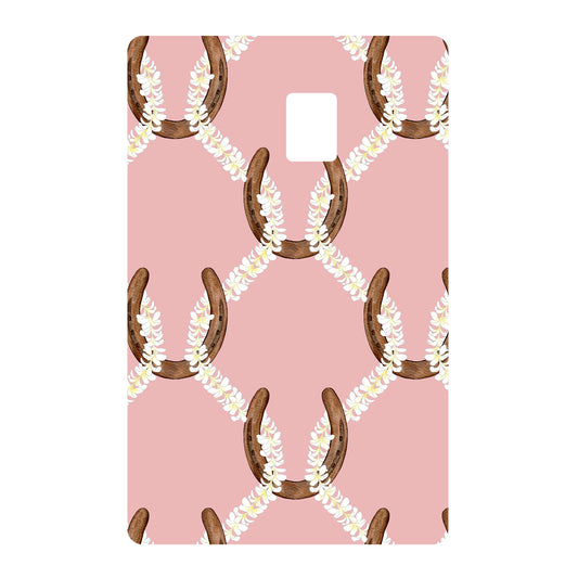 Pua Melia Horseshoes- Pink | Credit Card Skin
