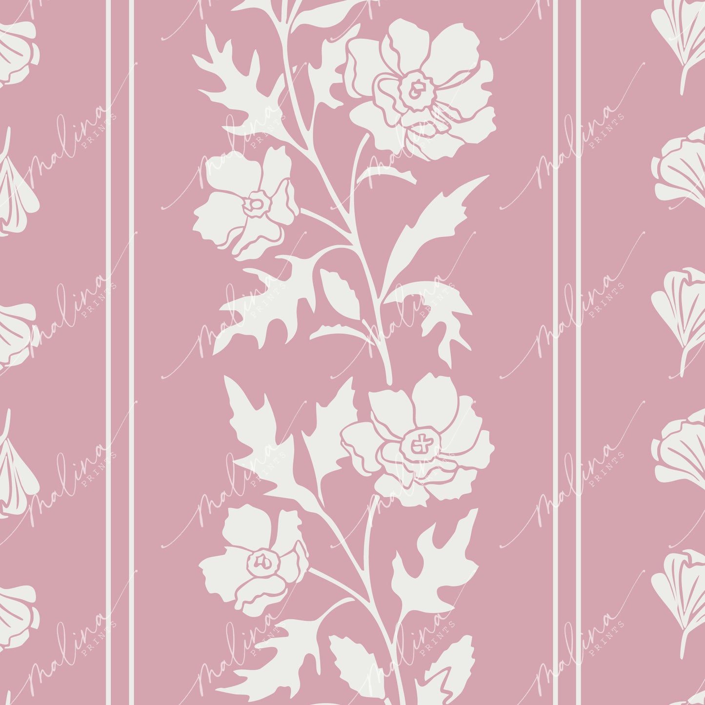 Pua Kala Stripes | Seamless Repeat Pattern