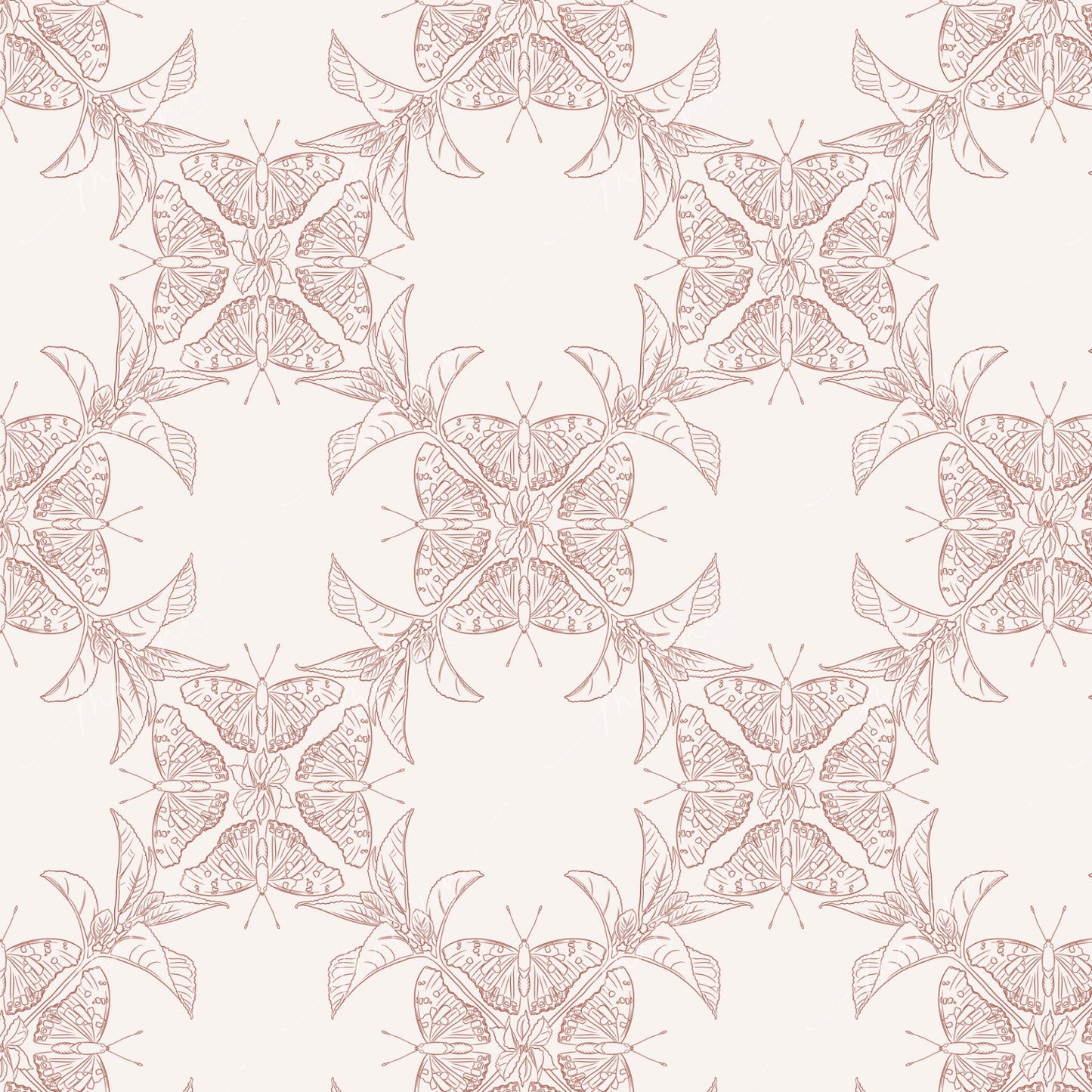 Mamaki Pulelehua | Seamless Repeat Pattern