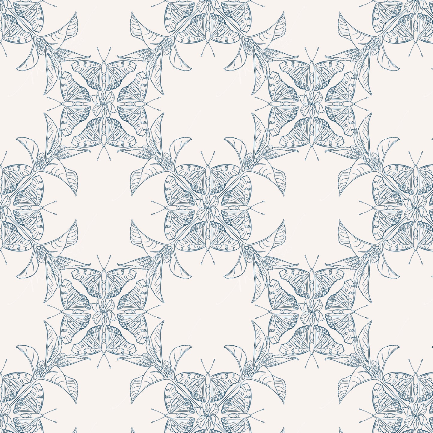 Mamaki Pulelehua | Seamless Repeat Pattern