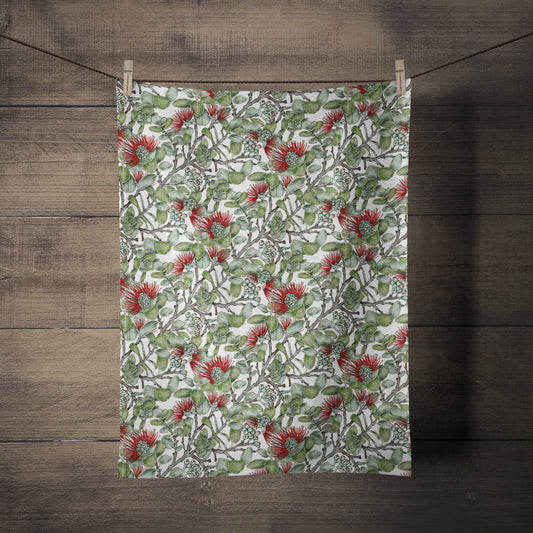 Red Ohia Tea Towel