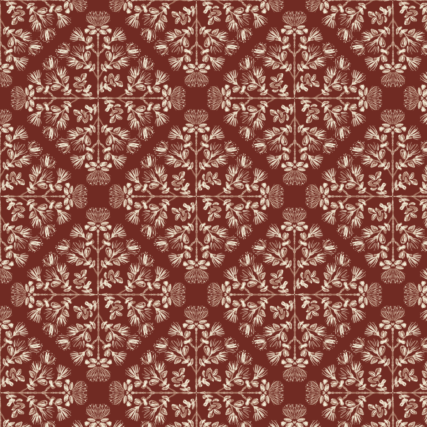 'Ohia Lehua | Seamless Repeat Pattern