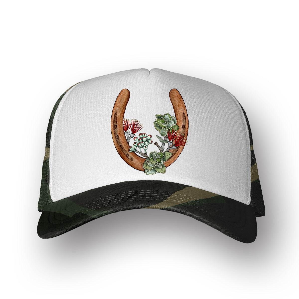 Single Horseshoe- Ohia Lehua | Trucker Hat