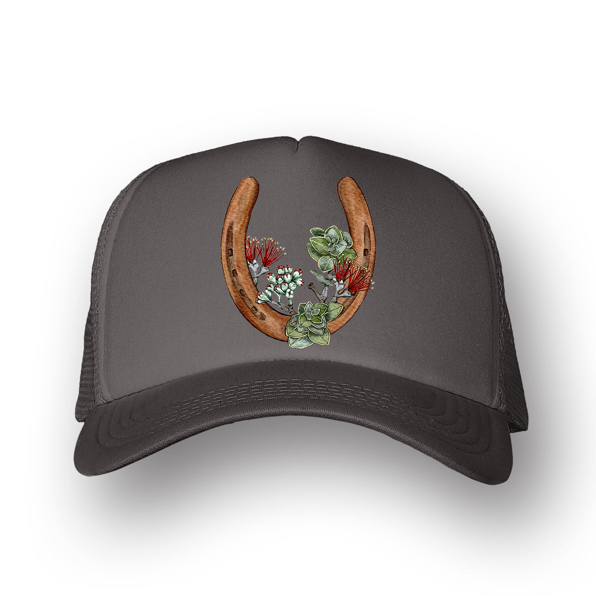 Single Horseshoe- Ohia Lehua | Trucker Hat