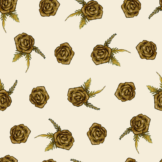 Ti Roses- Cream | Seamless Repeat Pattern