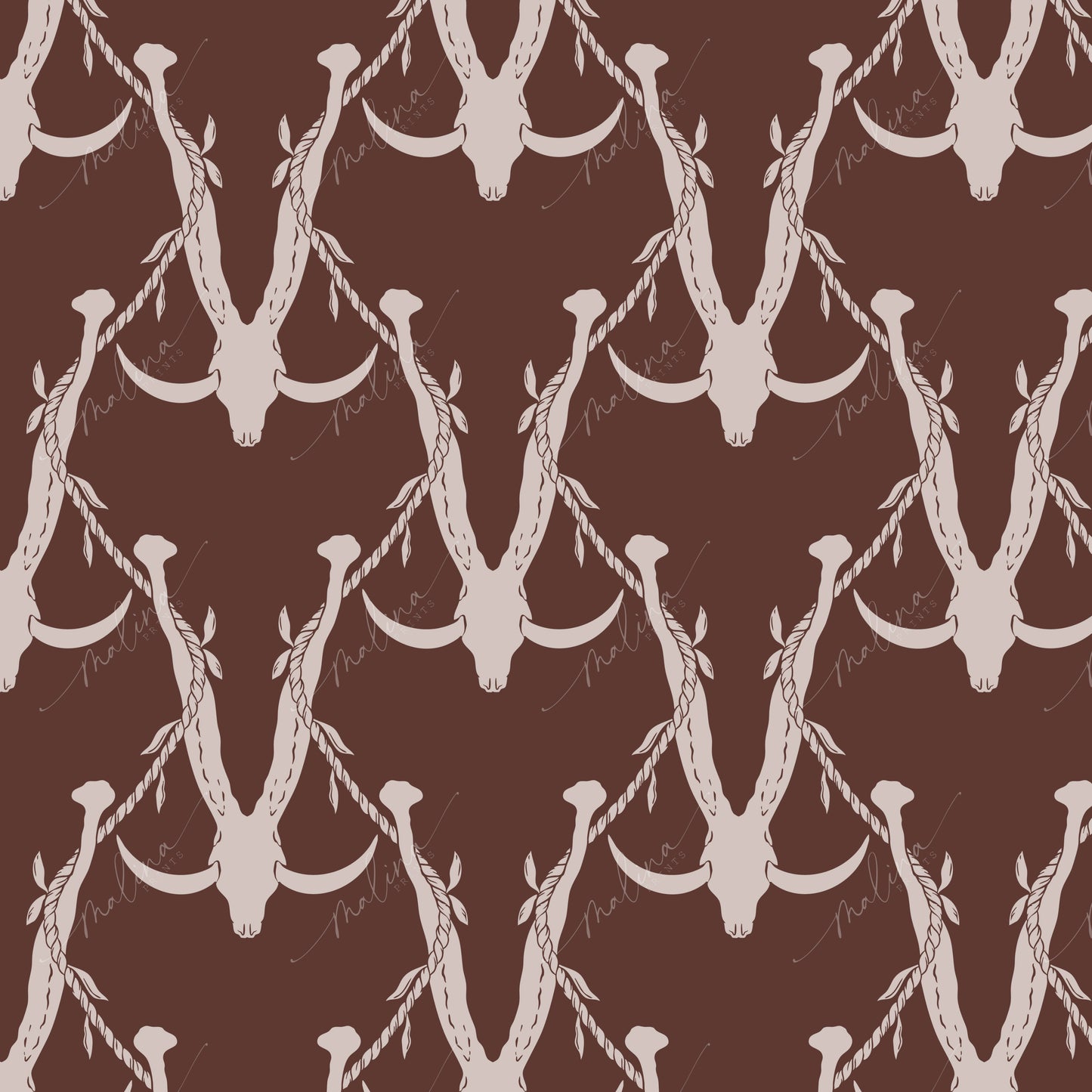 Ti Lei Jaws | Seamless Repeat Pattern