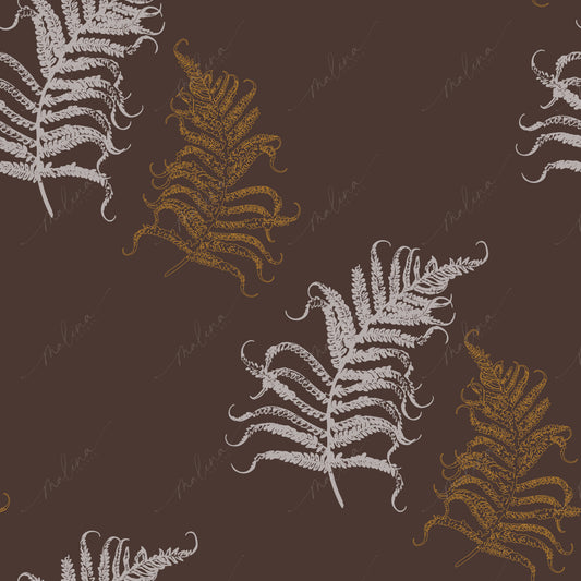 Fern Scatter | Seamless Repeat Pattern