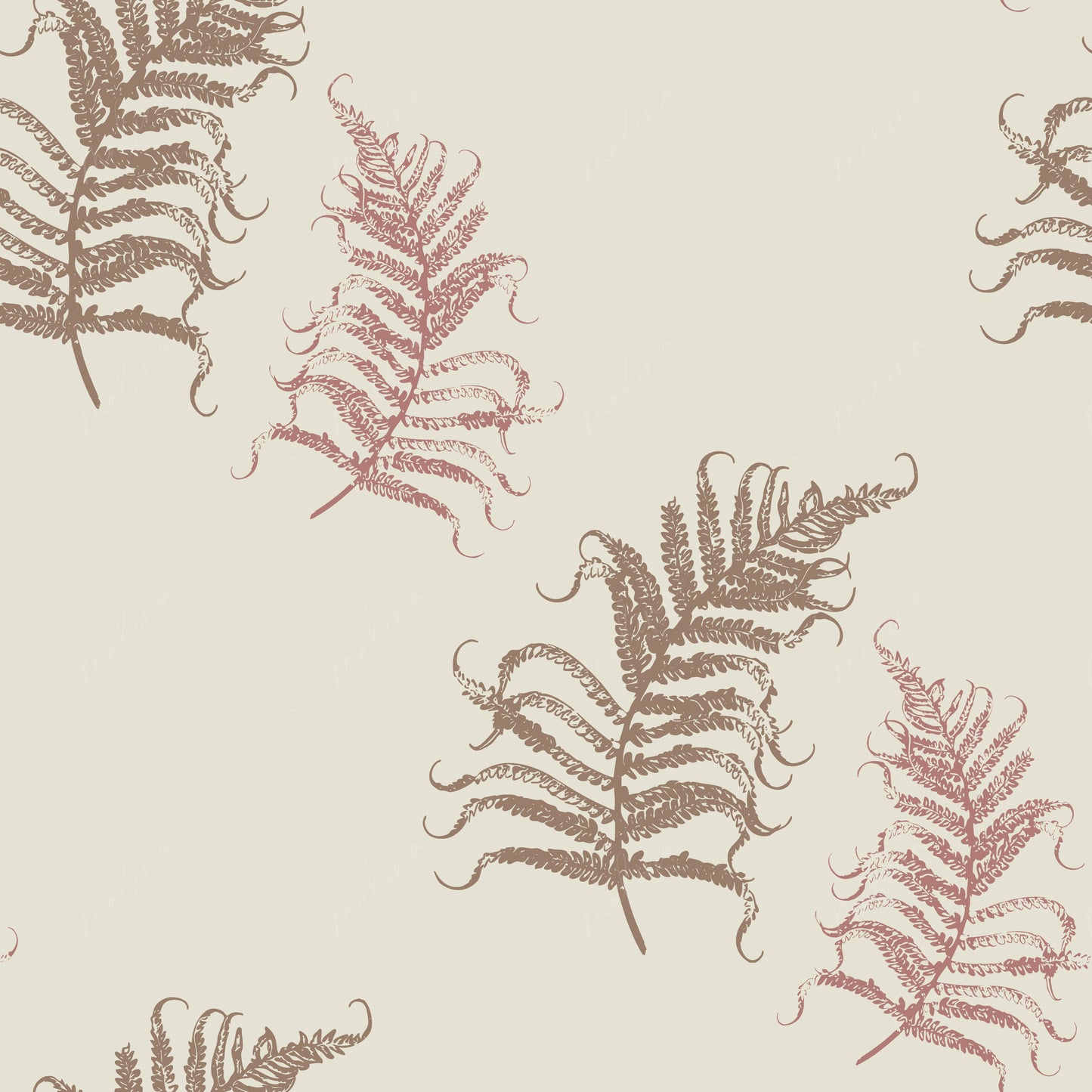Fern Scatter | Seamless Repeat Pattern