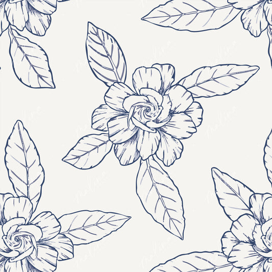 Gardenia | Seamless Repeat Pattern