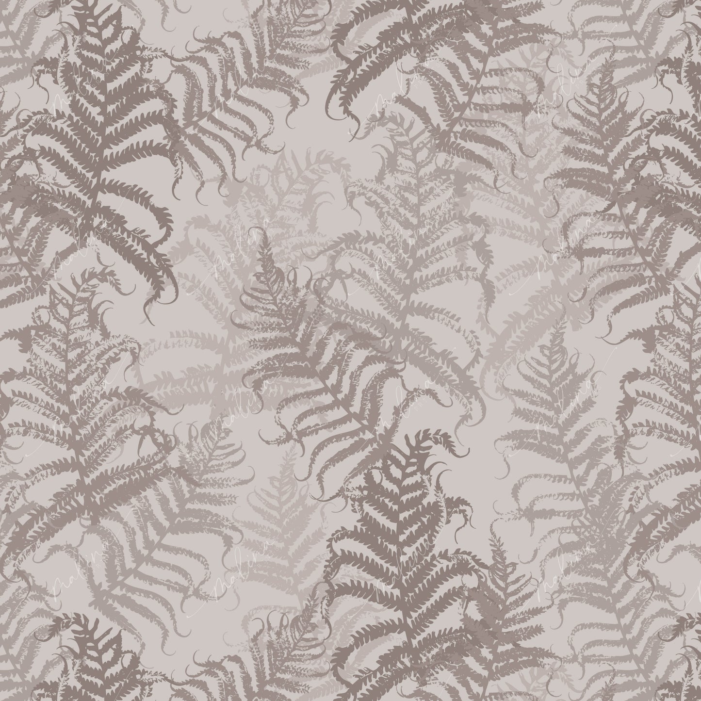 Fern Shadows | Seamless Repeat Pattern