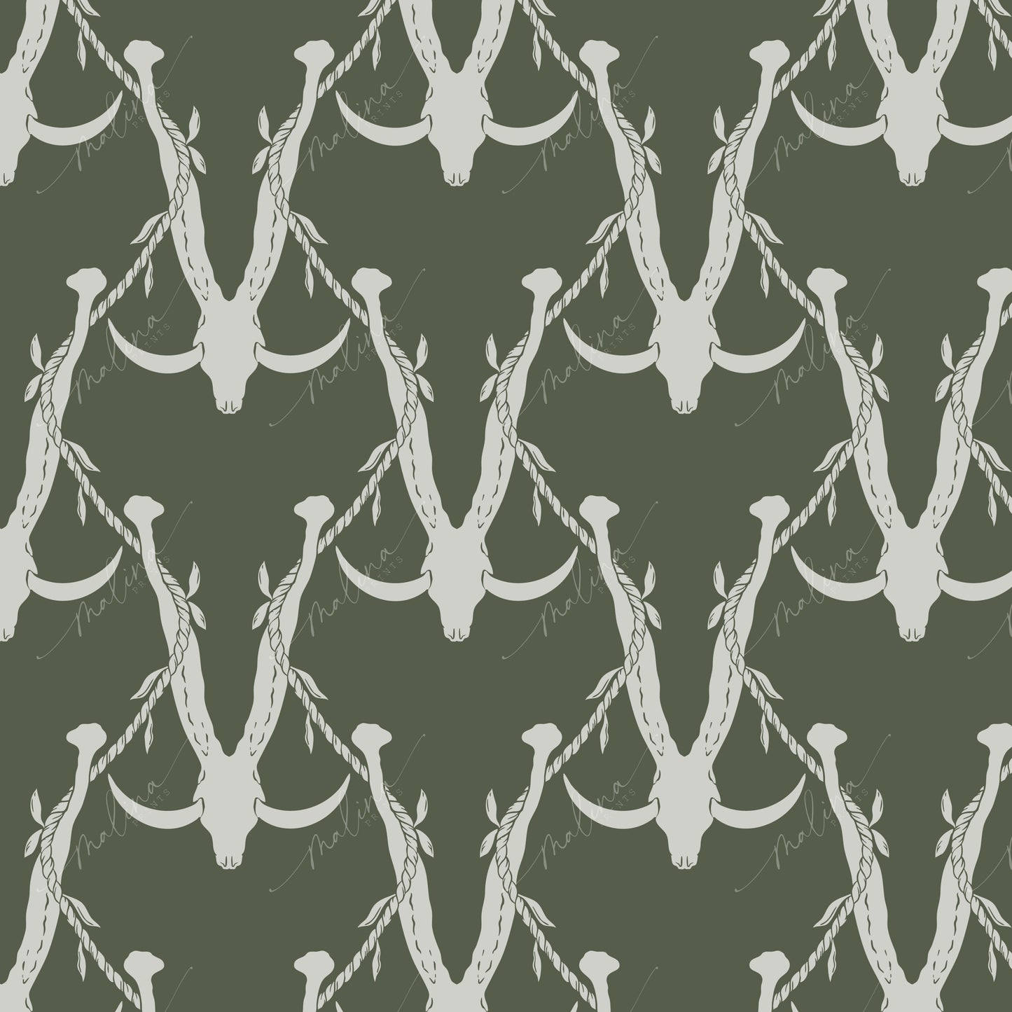 Ti Lei Jaws | Seamless Repeat Pattern