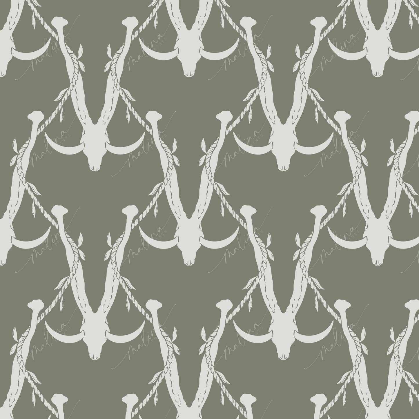 Ti Lei Jaws | Seamless Repeat Pattern