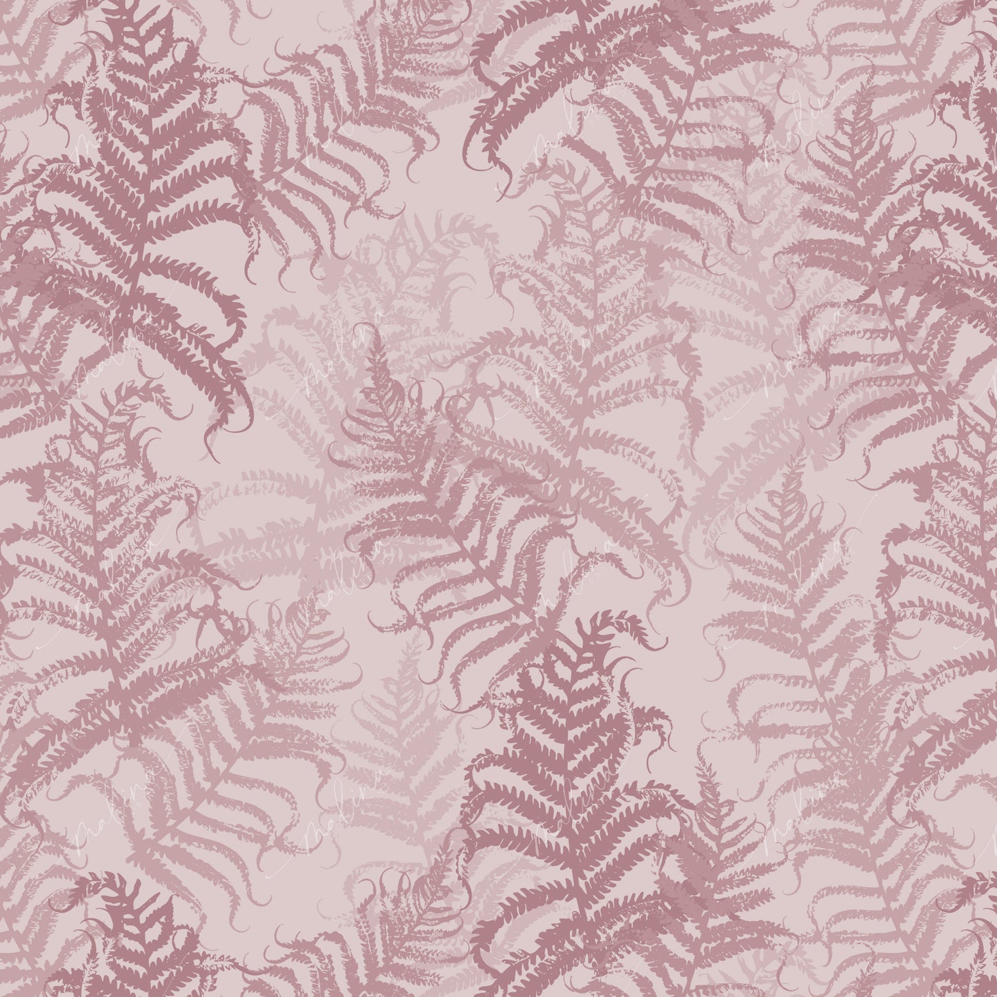 Fern Shadows | Seamless Repeat Pattern