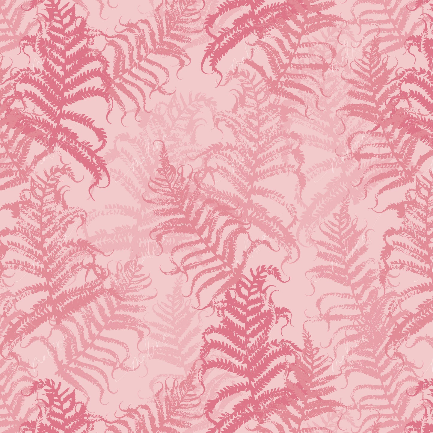 Fern Shadows | Seamless Repeat Pattern